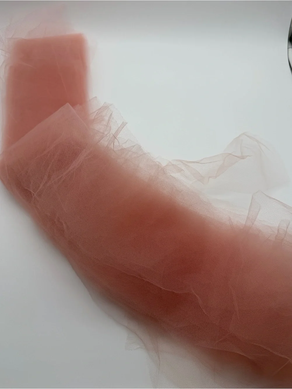 Peach Blush Pre-Cut Tulle Strips 5